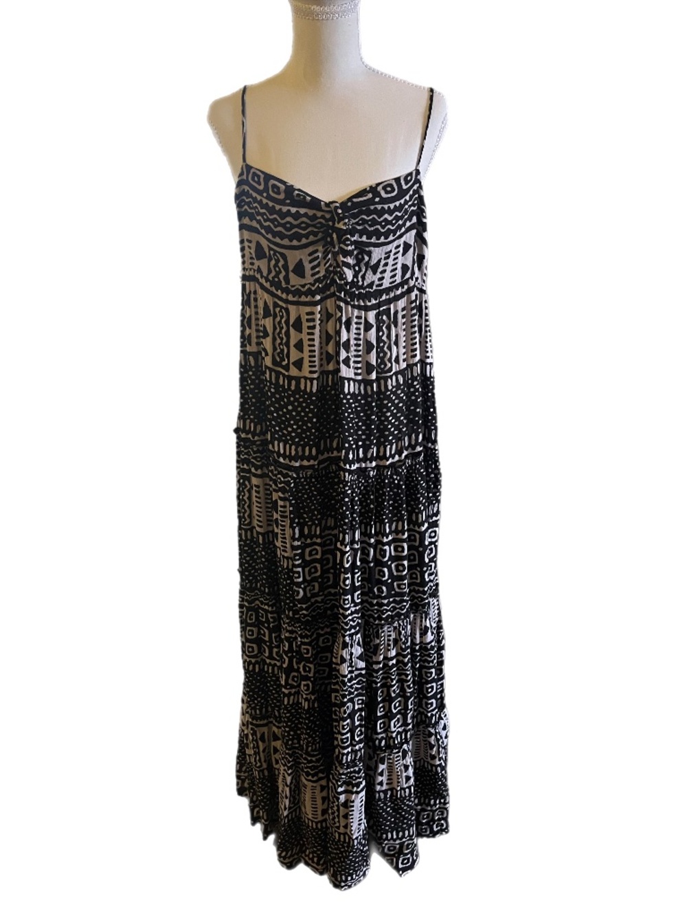 Ralph Lauren Denim & Supply Boho Beach Tiered Flowy Maxi Dress